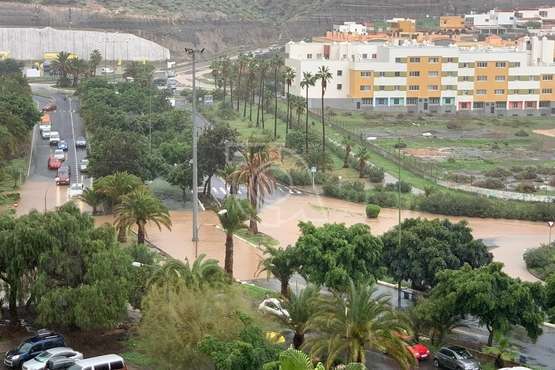Filomena deja abundantes lluvias sobre Jinámar y en otras zonas de Telde/TA.